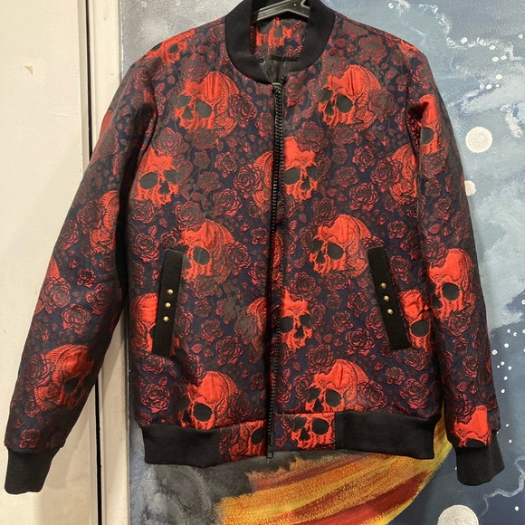 Red bomber jacket - Picture 4 of 6